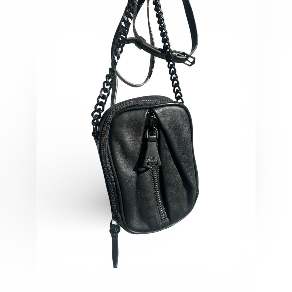 Aimee Kestenberg Small Black Leather Crossbody Bag